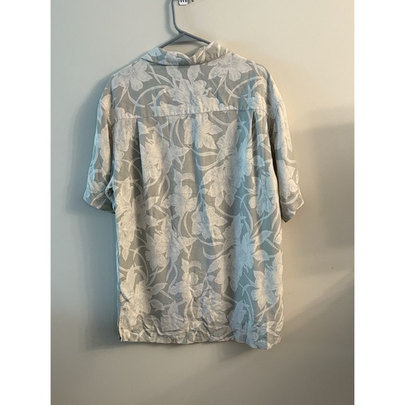 Brandini Le Collezioni Mens Size M Silk Short‎ Sleeve Hawaiian Shirt Floral - Picture 5 of 8